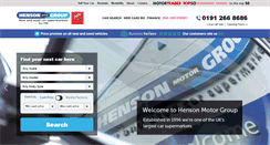 Desktop Screenshot of hensonmotorgroup.co.uk